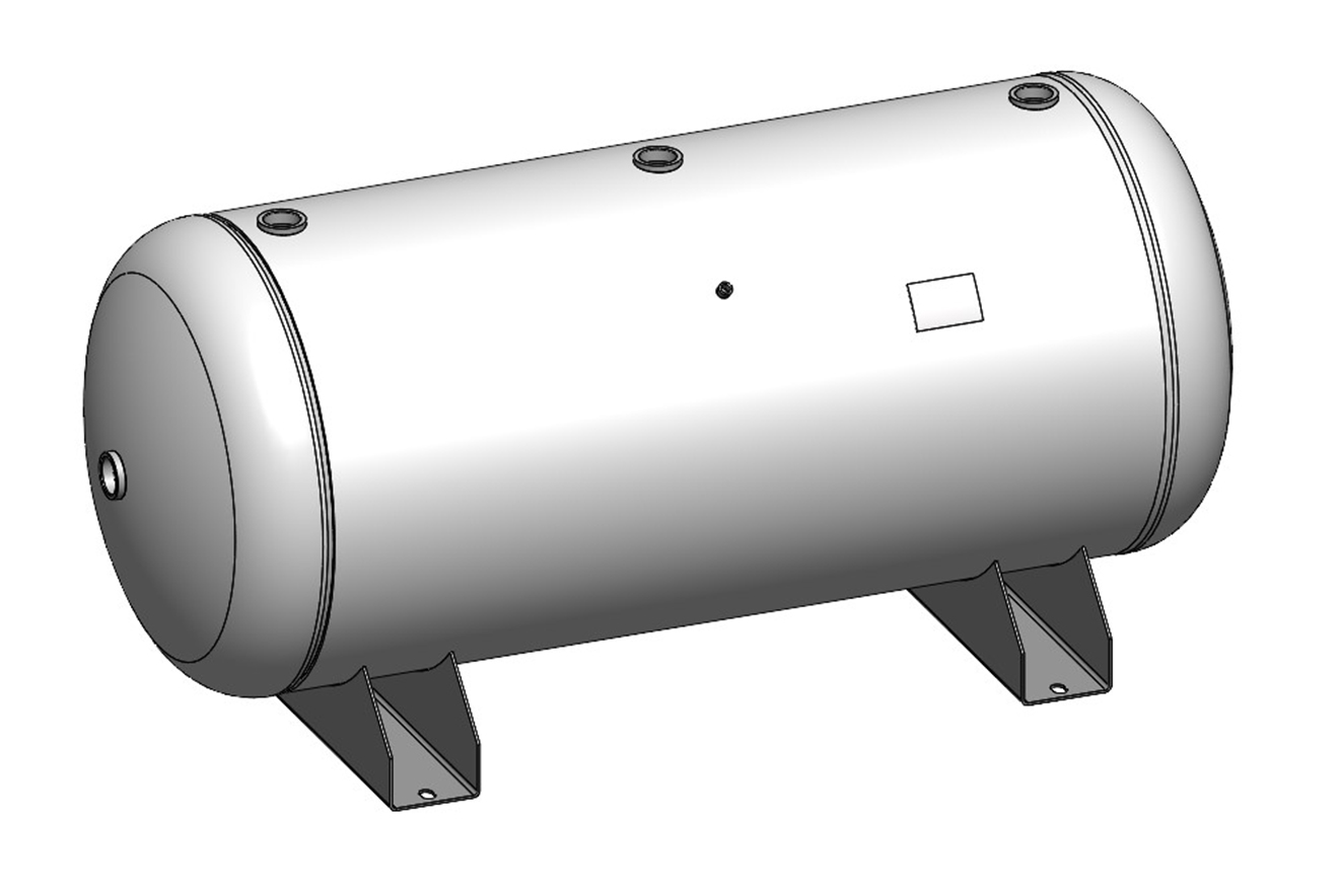 Morganton 200 Gallon 200 PSI 30 X 72 Horizontal Tank W Saddle