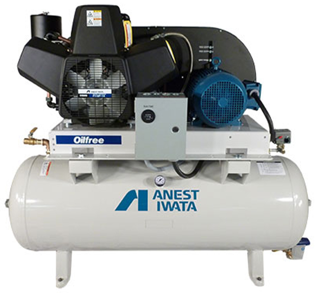 Anest Iwata Model OFT Oilless Piston Air Compressor