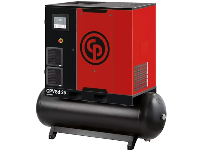 Chicago Pneumatic CPVSd 10 D TM, 10 HP 460 V Rotary Screw Air Compressor