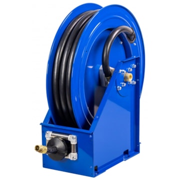 COXREELS PC19-7516-A Power Cord Reel with Spring Driven Rewind, 75' x 16  AWG, 13 Amps, 115V, Single Industrial Receptacle