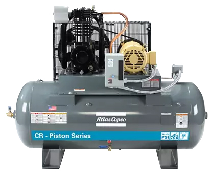 Atlas Copco CR Industrial Series Two Stage Piston Air Compressor, Two Stage  Piston Air Compressors