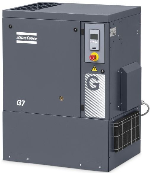 Oil injected rotary screw outlet compressor